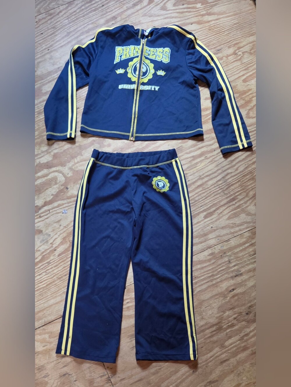 VTG California Concepts Y2K Princess University Track Jacket & Pants Set XL/L